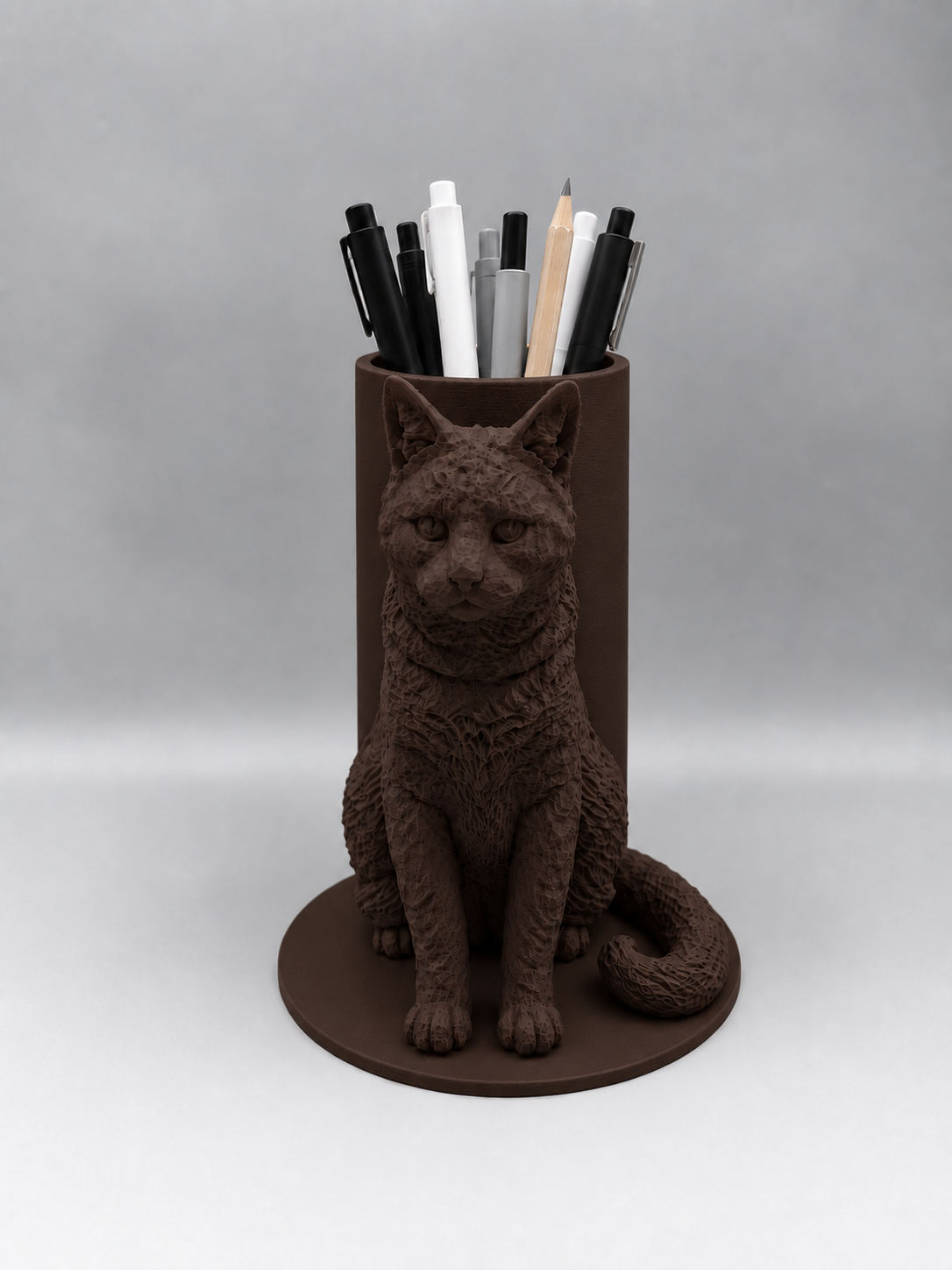 Pot à crayon chat