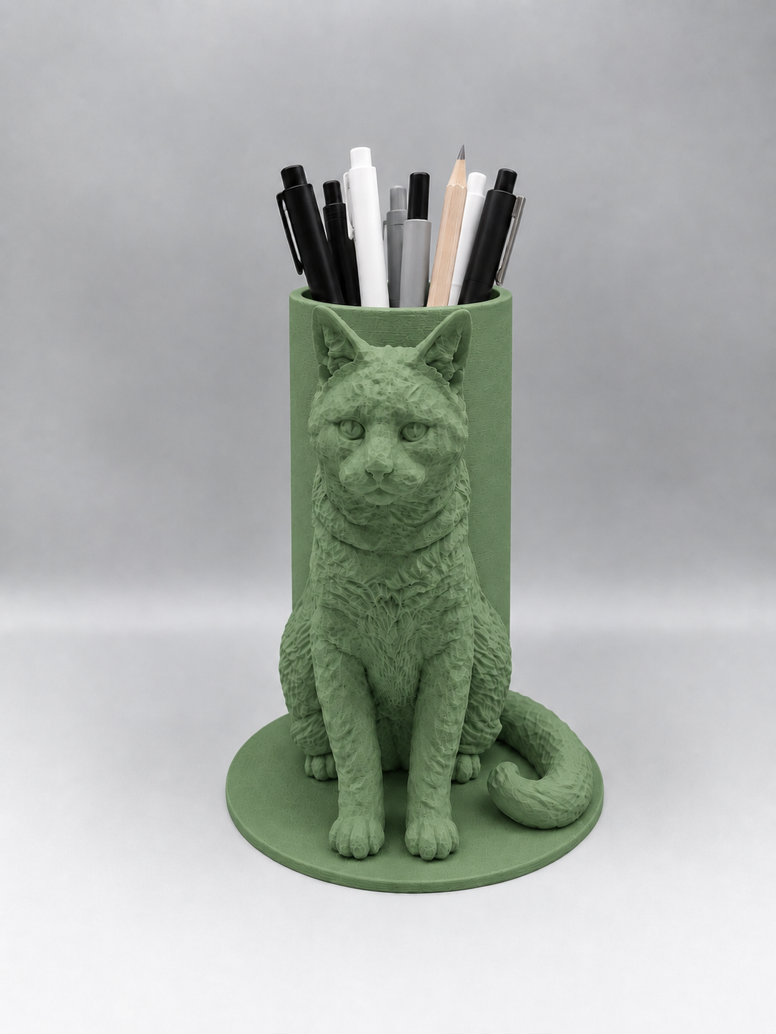 Pot à crayon chat